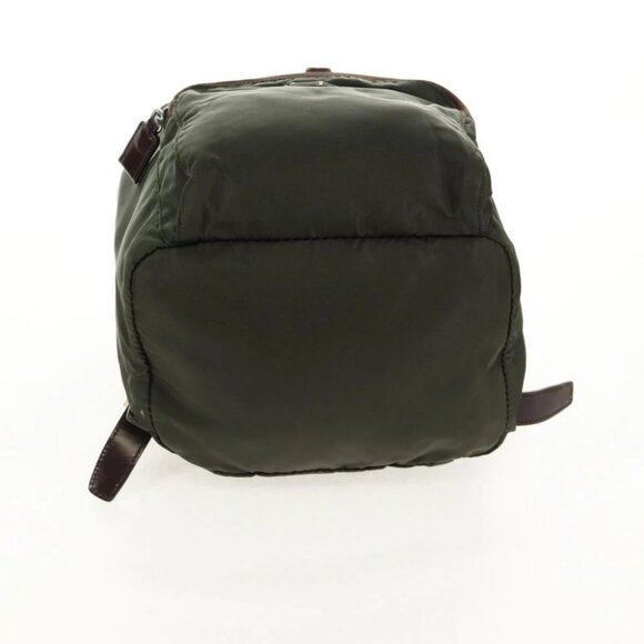 PRADA Backpack Nylon Khaki Silver - Picture 5 of 15